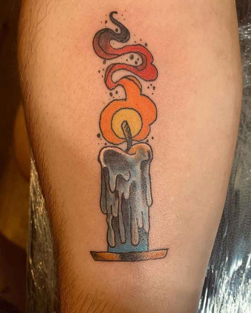 Candle Tattoo Ideas That Will Remind You Of The Eternal Presence 