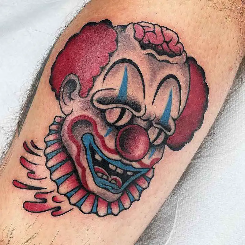 Traditional Clown Tattoo 2