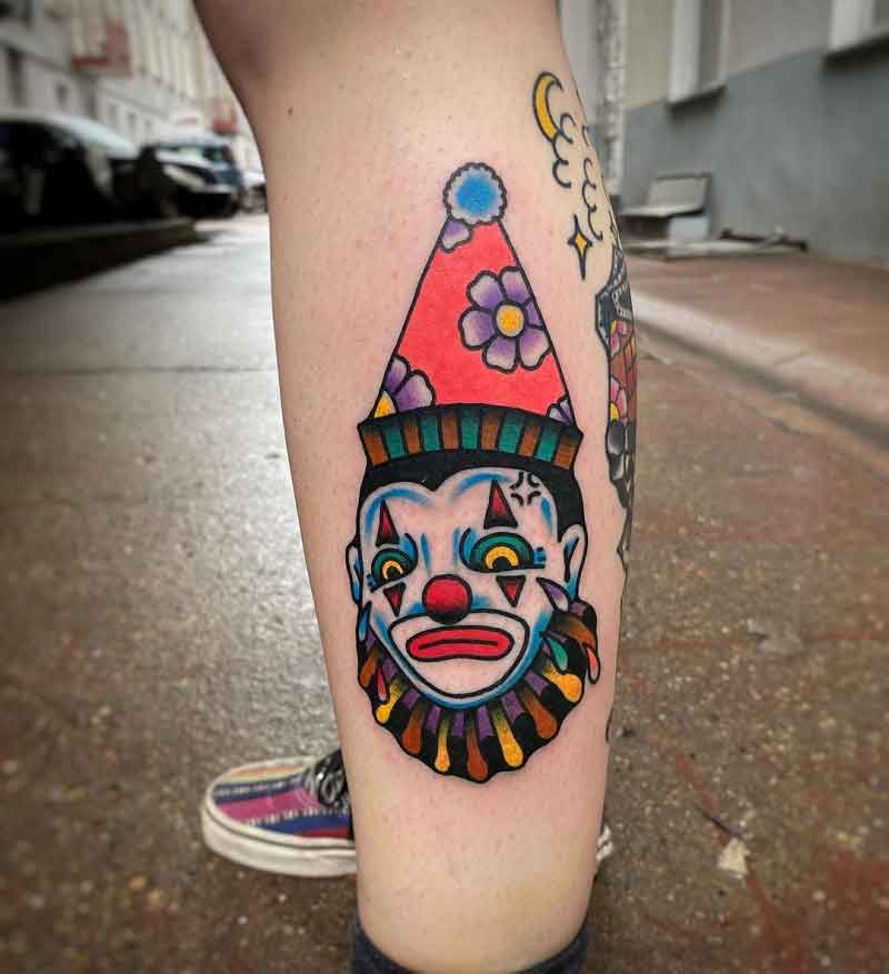 Traditional Clown Tattoo 3