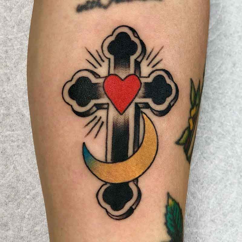 Traditional Cross Tattoo 2