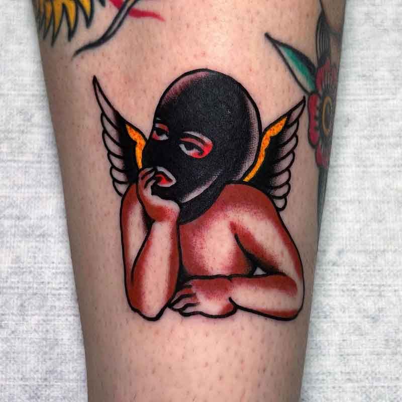 Traditional Cupid Tattoo 1