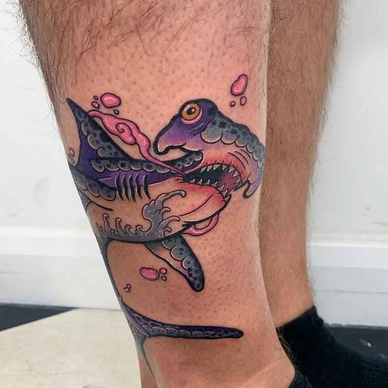 Traditional Hammerhead Shark Tattoo 2