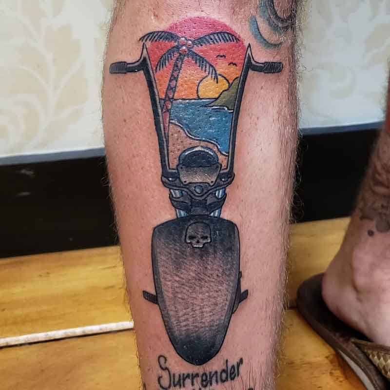 Traditional Motorcycle Tattoo 1