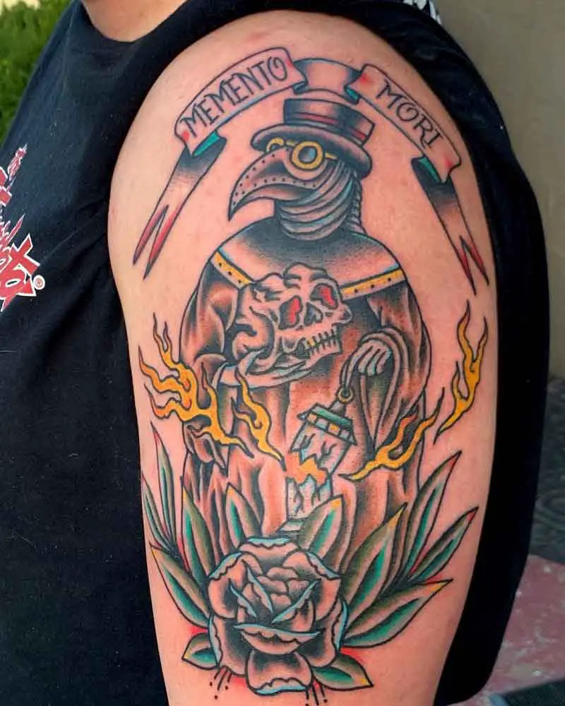 Traditional Plague Doctor Tattoo 3
