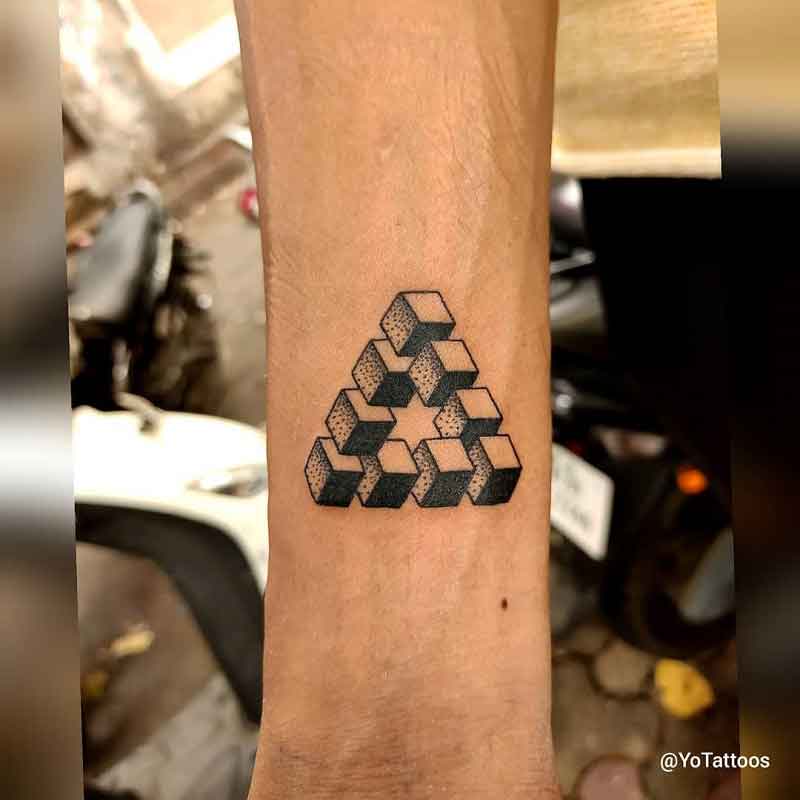 Triangle Geometric Tattoo 1
