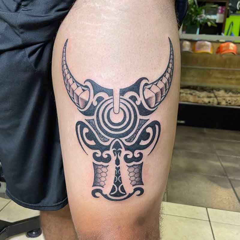 Tribal Bull Tattoo 1