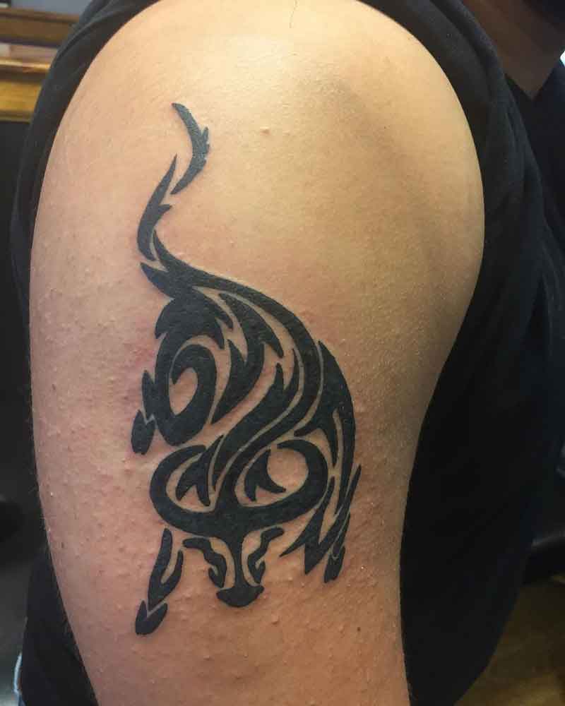 Tribal Bull Tattoo 3
