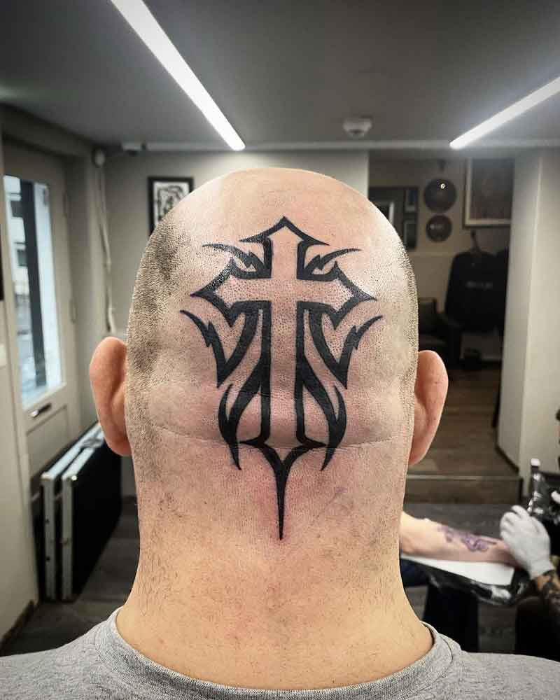 Tribal Cross Tattoo 2