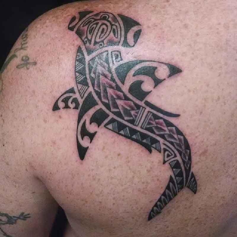 Tribal Hammerhead Shark Tattoo 3