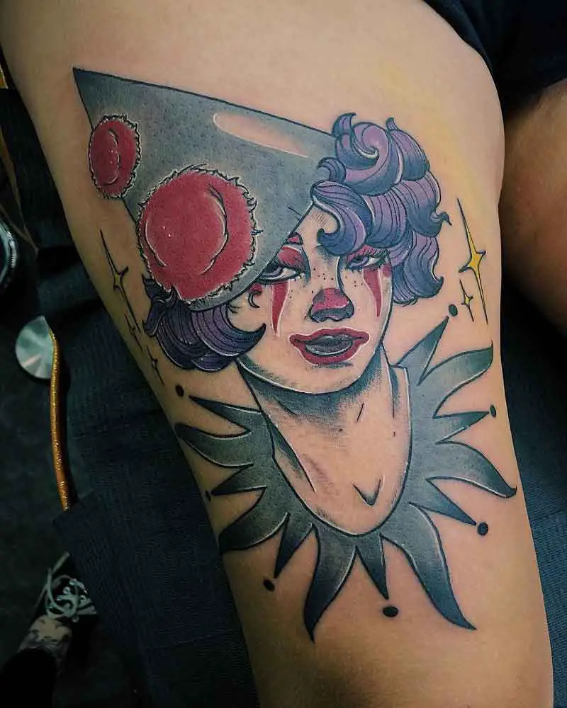 Vintage Clown Tattoo 2