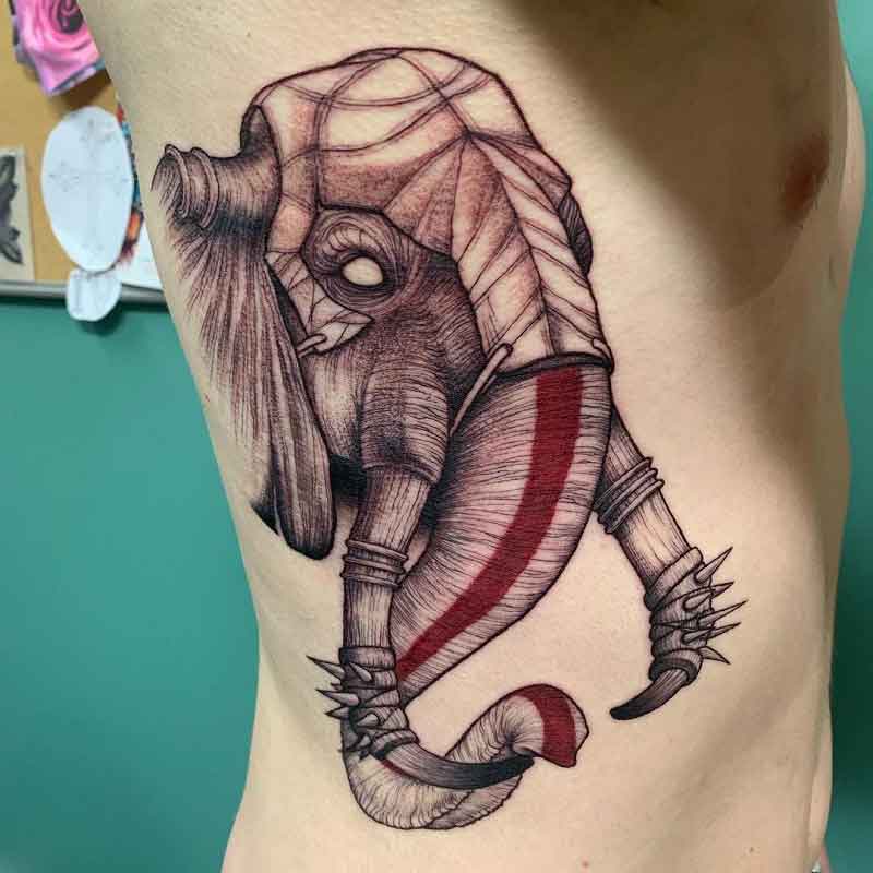 War Elephant Tattoo 2
