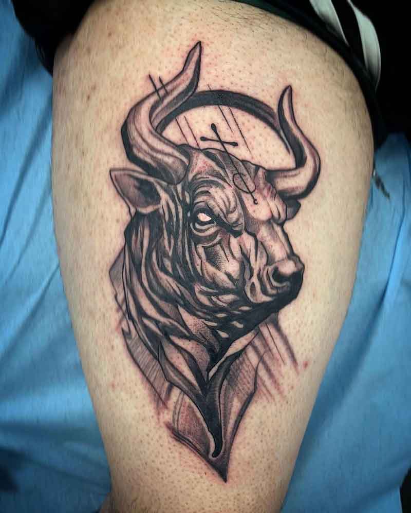 Zodiac Bull Tattoo 3