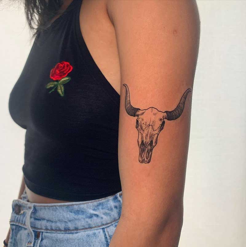 aztec-bull-skull-tattoo-2