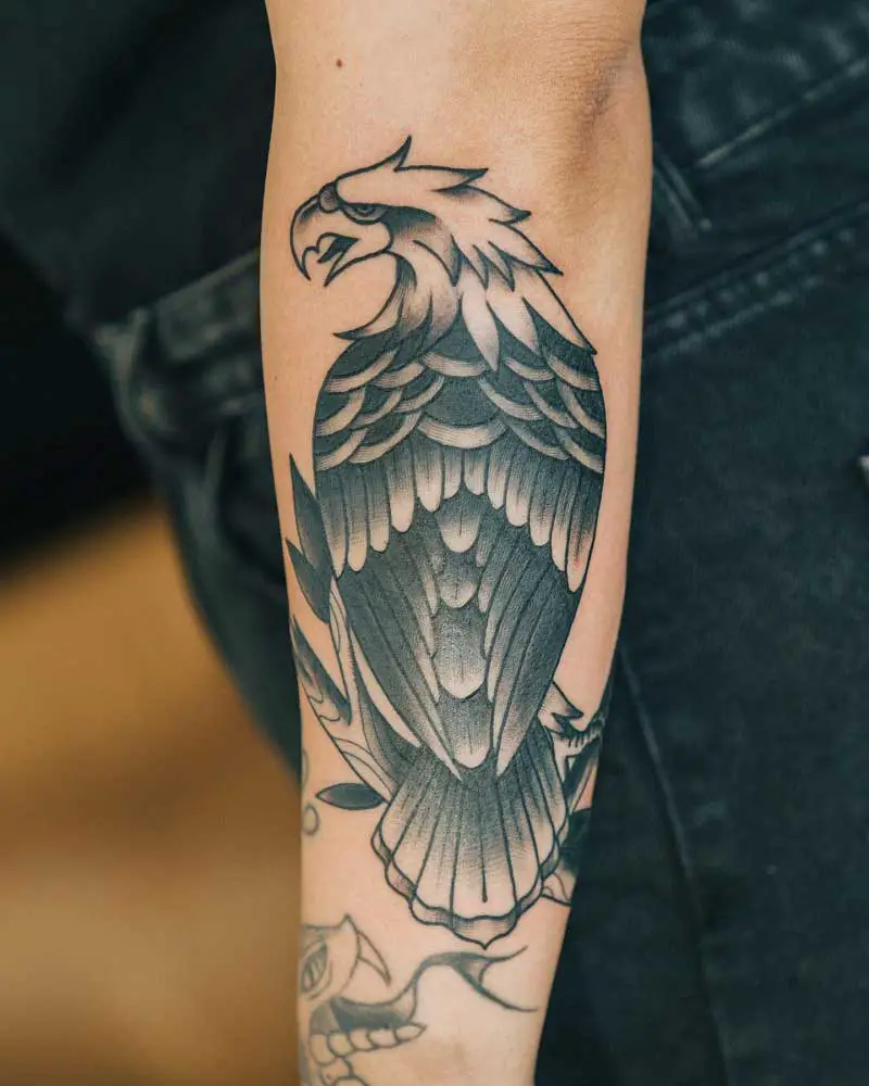 Chris Torres working on an Albanian Eagle tattoo incorporating a portrait  of Skanderbeg  By Clash City Tattoo  Facebook