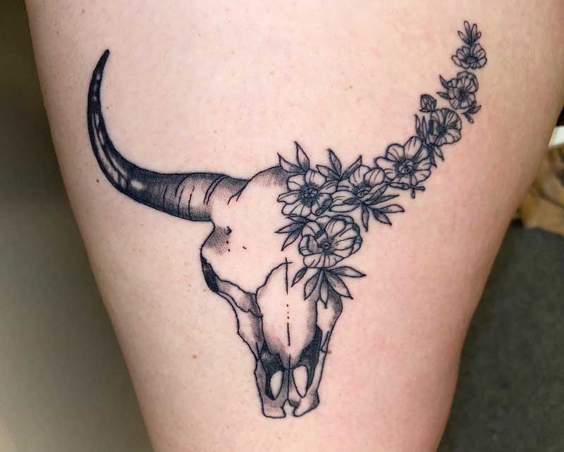 bull-skull-flower-tattoo-3