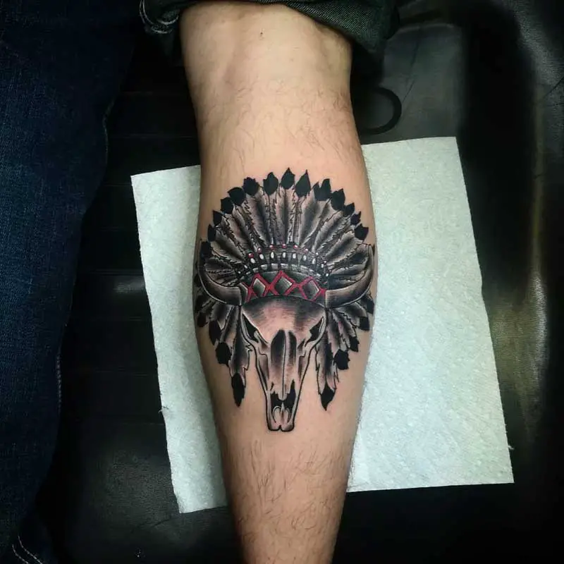 bull-skull-headdress-tattoo-2