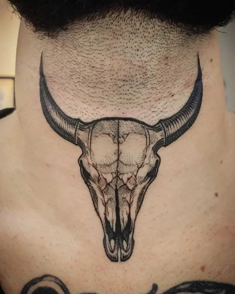 bull-skull-neck-tattoo-3