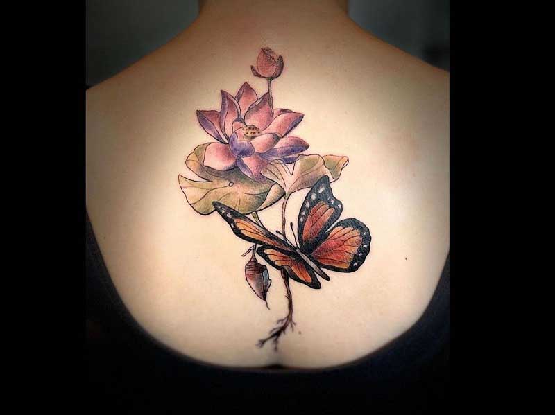 butterfly-lotus-tattoo-3