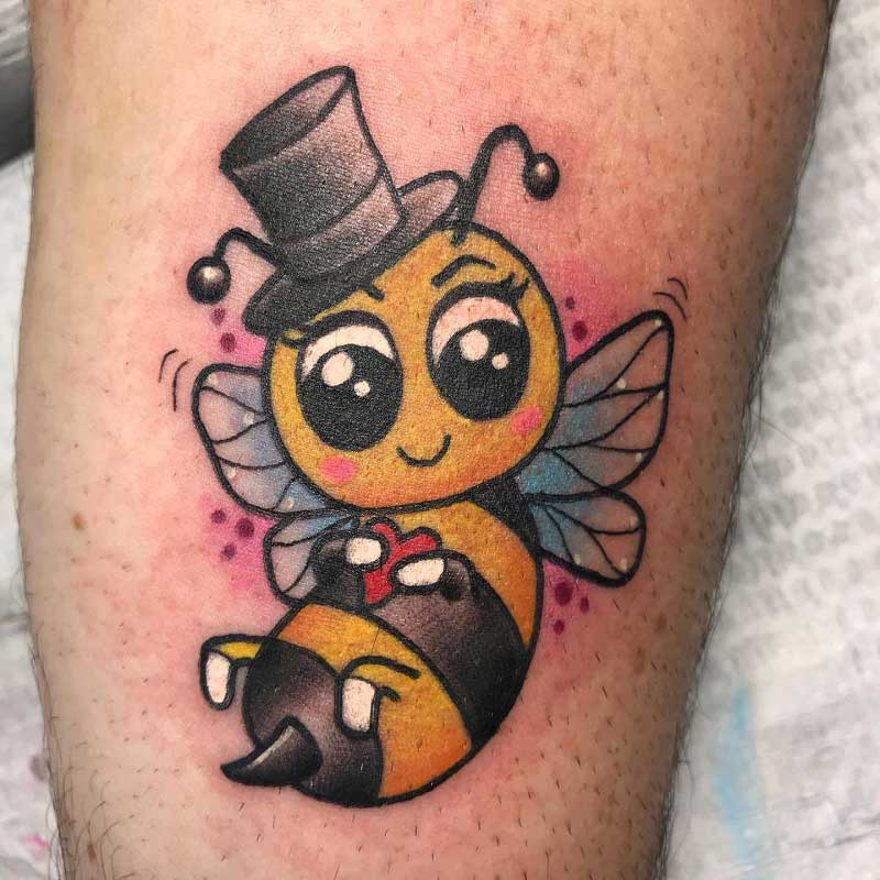 cartoon-queen-bee-tattoo--1