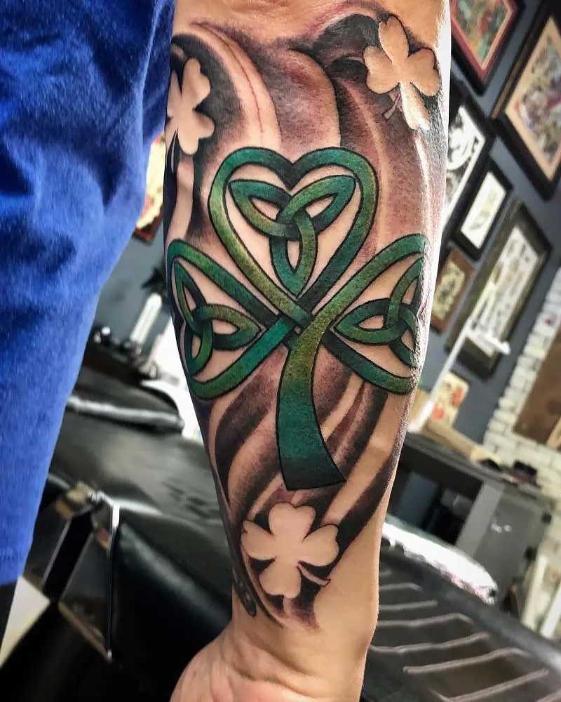 celtic shamrock tattoos for men