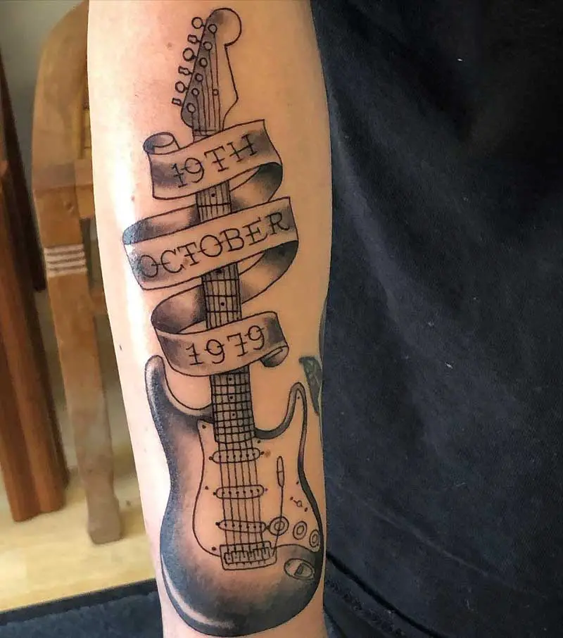 100 Acoustic Guitar Tattoos