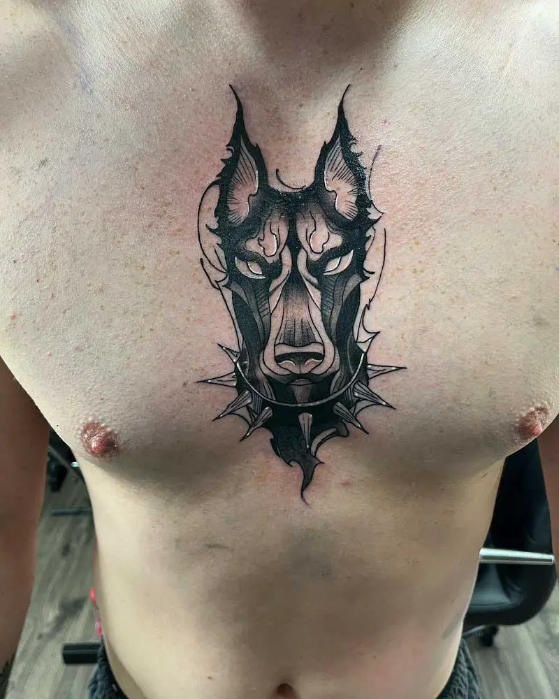doberman-chest-tattoo-1