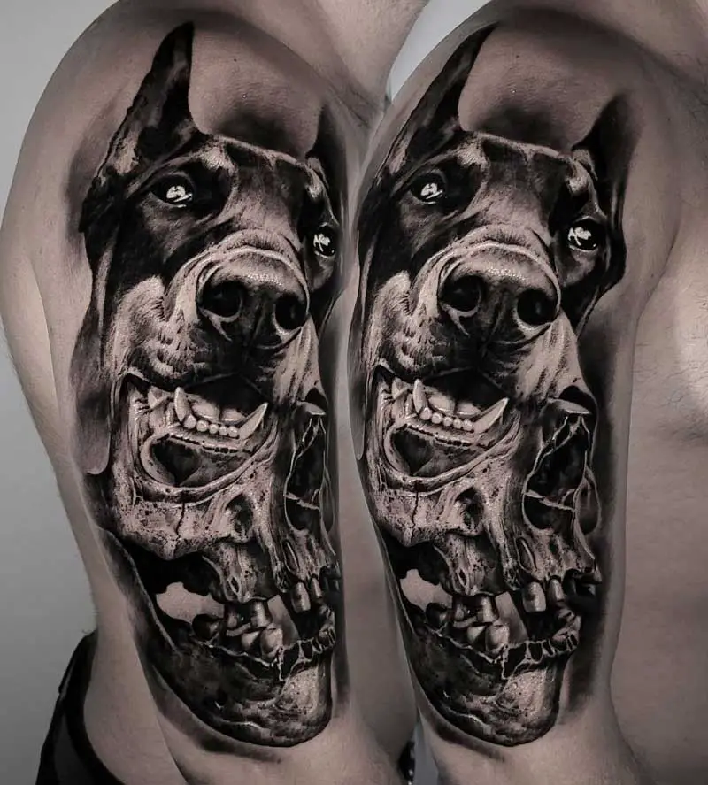 doberman-skull-tattoo-1