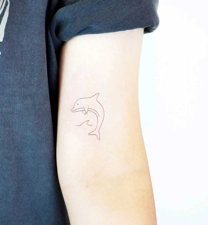 40+ Cute & Lovely Dolphin Tattoos Designs You'll Fall In Love Instantly