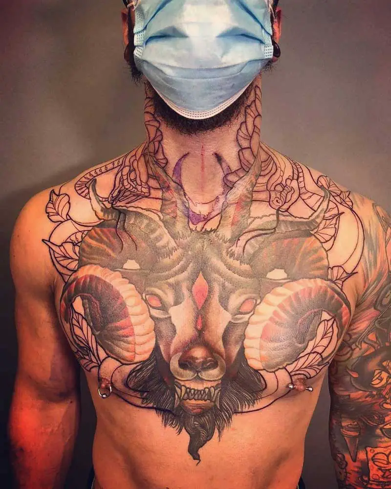 22 Unique Skull On Chest Tattoo  Best Skull Tattoos  Psycho Tats