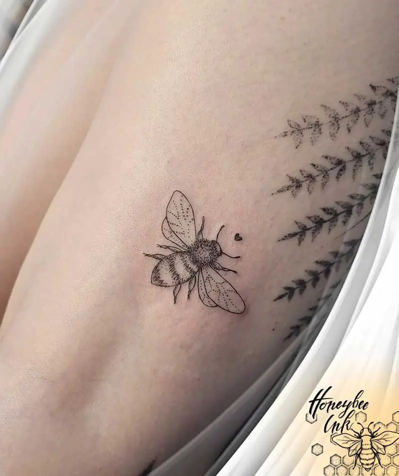 fine-line-honey-bee-tattoo-2