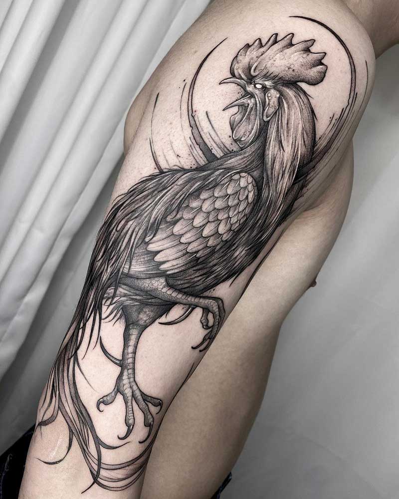 french-rooster-tattoo-1