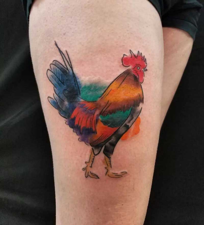 funky-rooster-tattoo-2