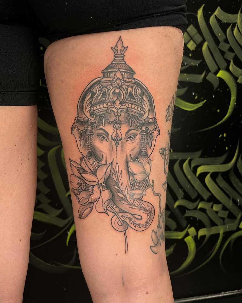 geisha-elephant-tattoo-1