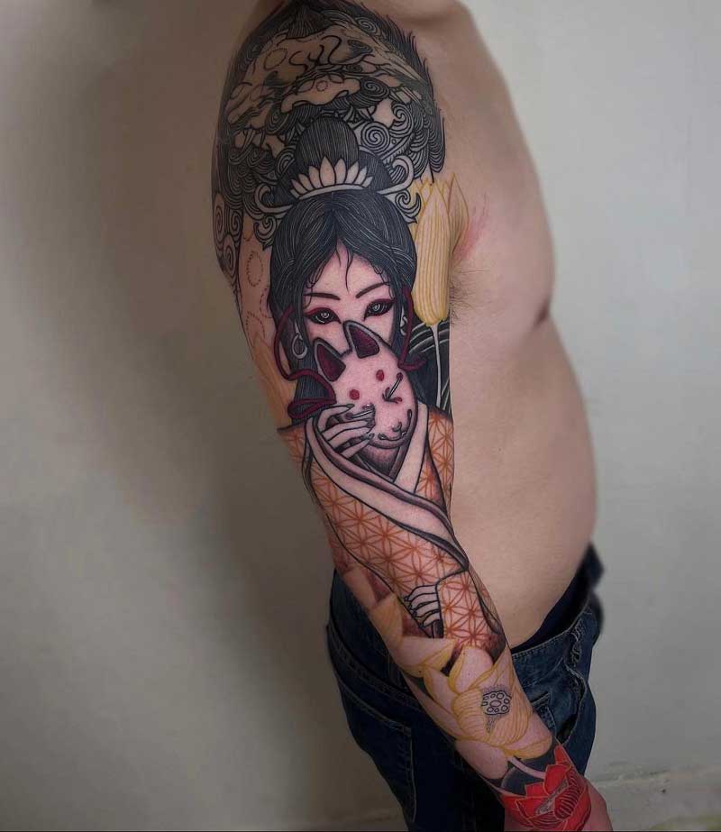 geisha-full-sleeve-tattoo-1