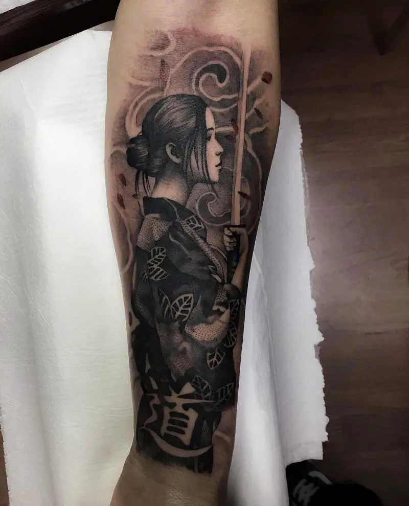modern geisha tattoo