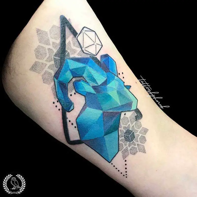 geometric-ram-tattoo-2