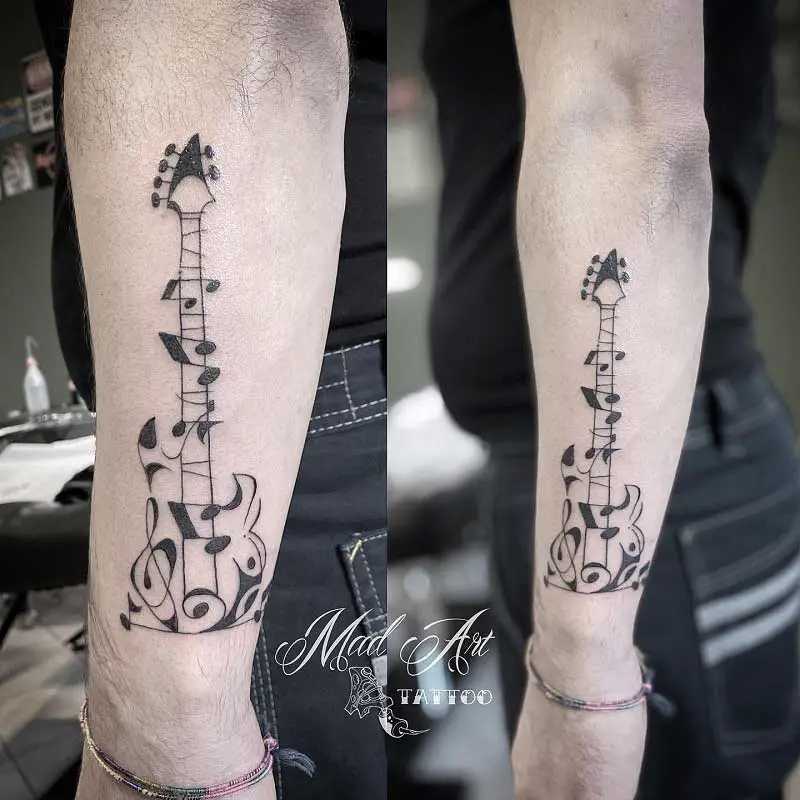 77 Top Guitar Tattoo Ideas 2023  Music Industry How To