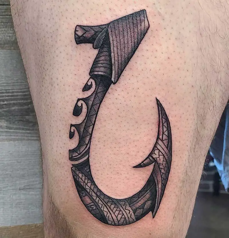 Polynesian Tattoo Symbols explained fish hook