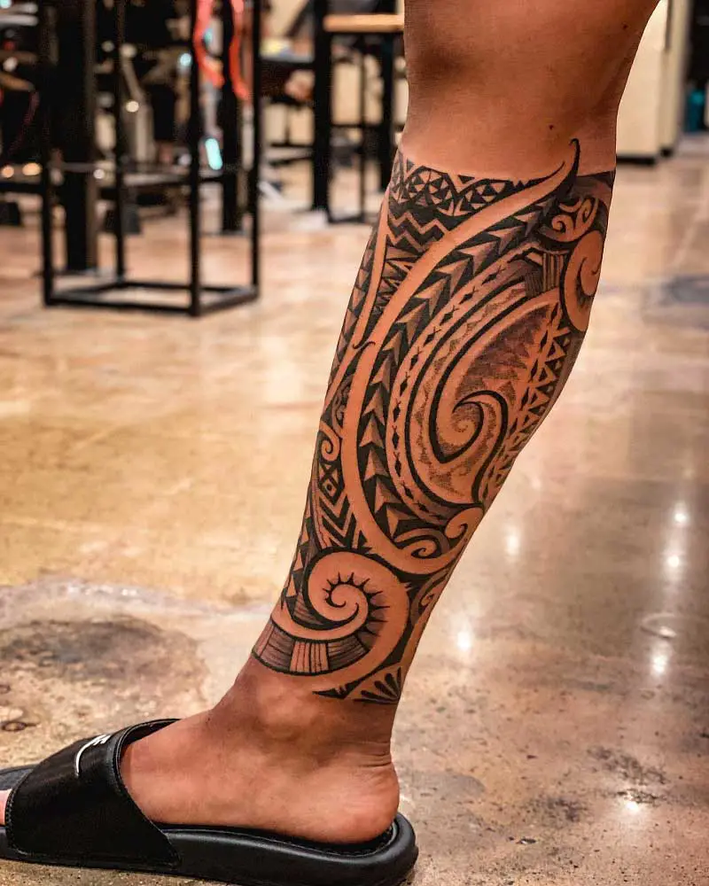 hawaiian-leg-tattoo-1