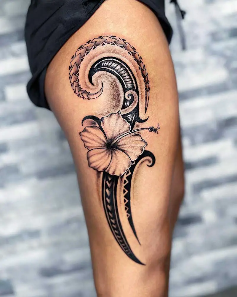 29 Hawaiian Tattoos For Couples Juventikayunia   Hawaiian Lei Tattoo 2 