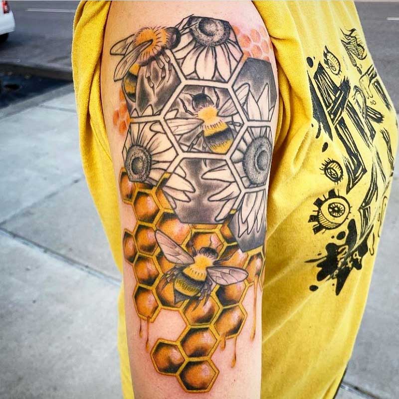 honey-bee-hive-tattoo-2