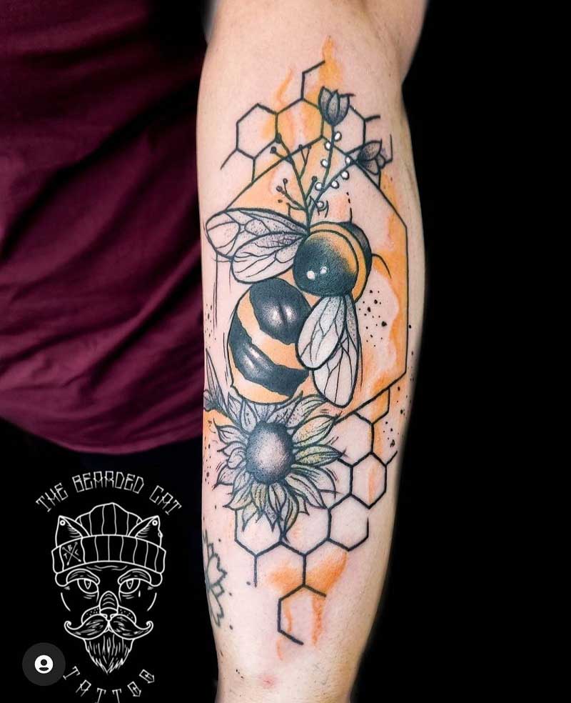 honey-bee-hive-tattoo-3