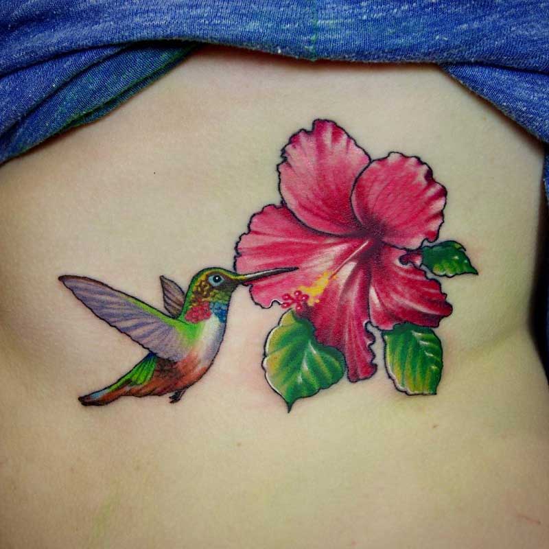 humming-bird-flower-tattoo-2