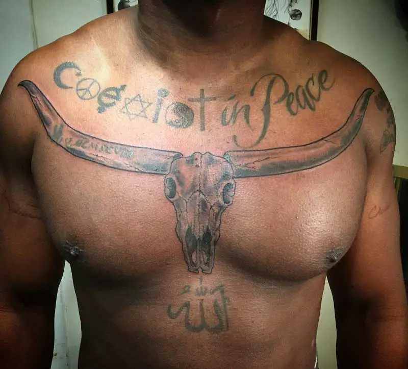 Top 64 longhorn chest tattoo latest  ineteachers