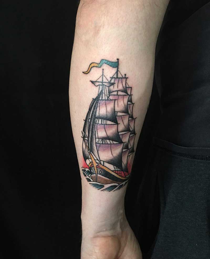 minimalist-ship-tattoo-1