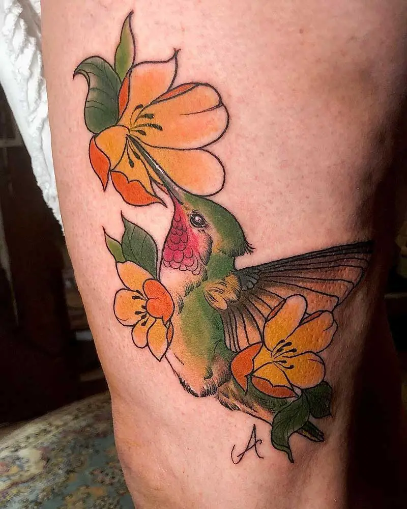 morning-glory-humming-bird-tattoo-3