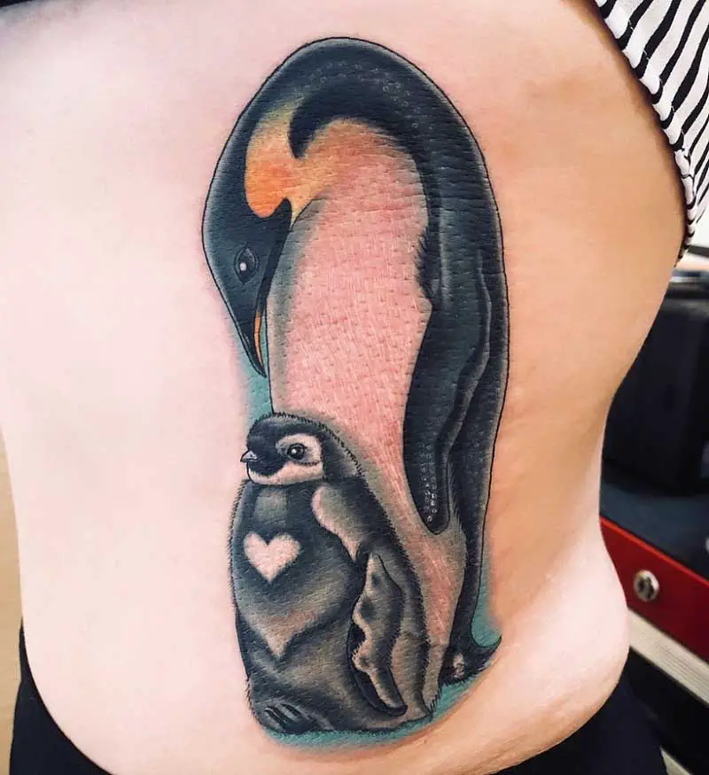 mother-daughter-penguin-tattoo-1