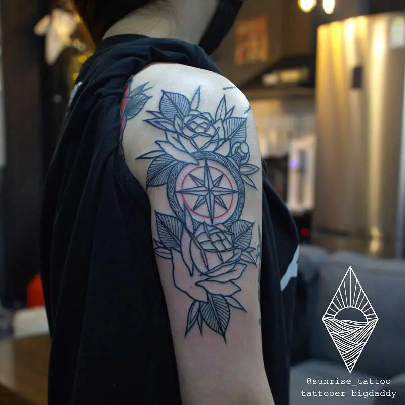 old-school-compass-tattoo-1