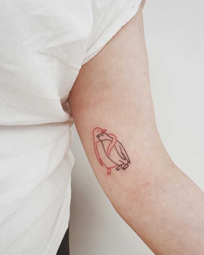 penguin tattoos for couples