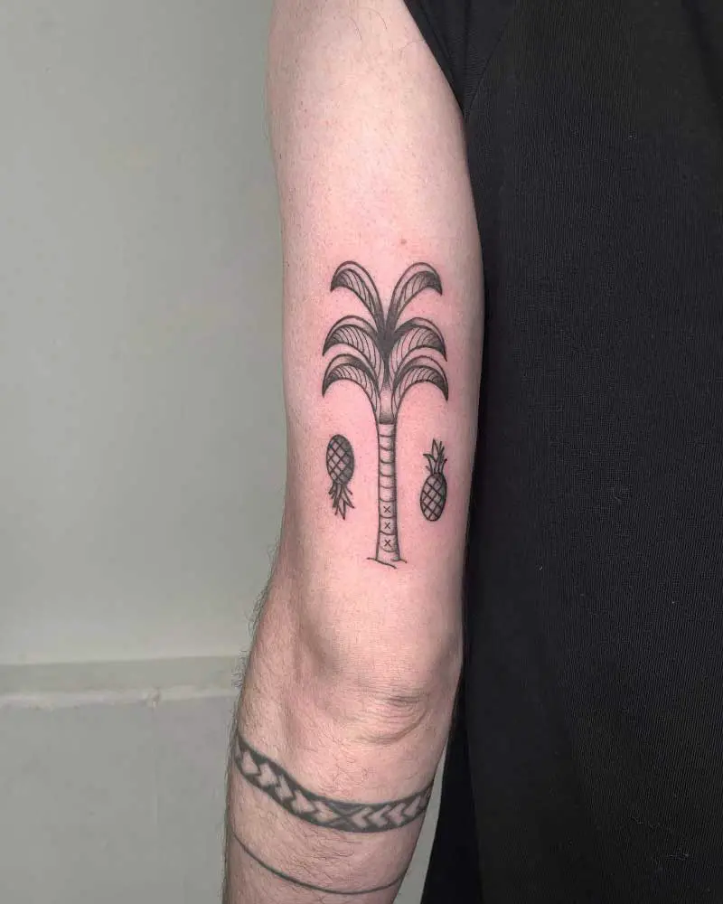 pineapple-palm-tree-tattoo-1